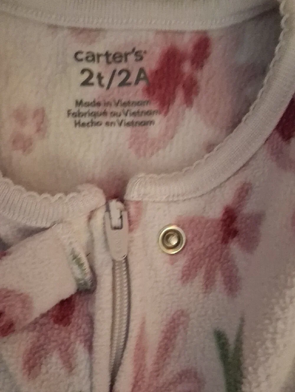 Carter's Pink Floral & Minnie Fleece Zip Sleep Sacks